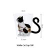 White cat cup