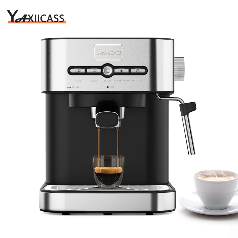 Yaxiicass Espresso Coffee Machine, Milk Warmer Frother For Coffee Machine