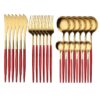 24PCS-Red-Gold