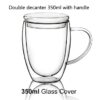 H Glass Cover 350ml