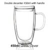 H Glass Cover 450ml