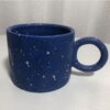 Blue white ring cup